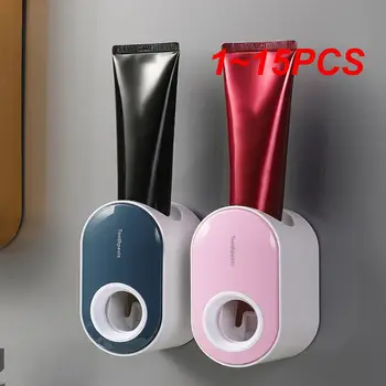 1 ~ 15ШТ Автоматический дозатор зубной пасты, Пылезащитный держатель для зубной щетки, Настенная подставка, набор аксессуаров для ванной комнаты, Соковыжималка
