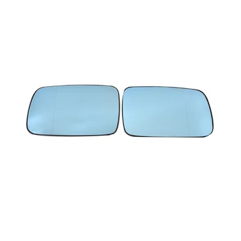 1 пара Зеркал Боковой Двери Заднего Вида Автомобиля С Синим Стеклянным Объективом С Подогревом для BMW E46 E65 E66 E67 2001-2008 51167028427 51167028428