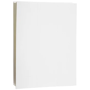 100 Листов матовой чистой бумаги для печати, адресные этикетки 70X37,1 мм белого цвета, самоклеящиеся