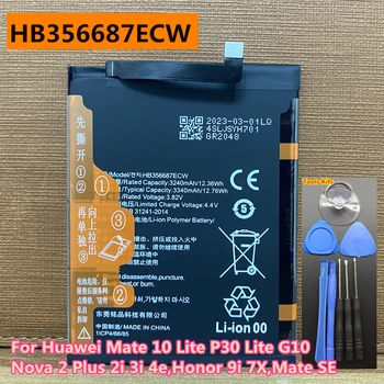 100% Оригинальный аккумулятор для телефона HB356687ECW для Huawei Nova 2Plus 2 Plus 2i 2S 3i 4e P30 Lite Mate SE G10 Mate 10 Lite Honor 7X / 9i