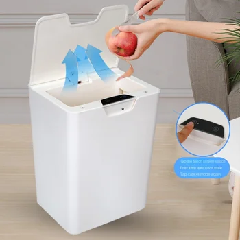 16-литровый креативный мусорный бак с интеллектуальным датчиком, Автоматическое многофункциональное ведро для хранения, Бытовой кухонный туалет, Водонепроницаемый компост