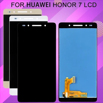 1шт Протестированный 5,2-Дюймовый Для Huawei Honor 7 ЖК-дисплей С Сенсорным Экраном Digitizer PLK-TL01H L01 UL00 AL10 Замена дисплея В сборе