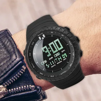 2023 Новые мужские электронные наручные часы с многофункциональным дисплеем, мужские светодиодные цифровые часы, мужские часы, Электронные спортивные часы