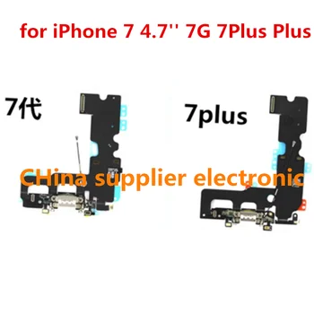 20шт Зарядный Гибкий Кабель для iPhone 7 Plus 7P 7G 7Plus USB Dock Connector Порт Зарядного Устройства Запасные Части