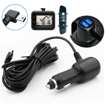 3 Типа Видеорегистратора Зарядный Кабель Dash Cam Автомобильное Зарядное Устройство USB-Кабель 11,5 футов Шнур Питания 12-24 В Автомобильное Зарядное Устройство Для Видеорегистратора Камеры GPS