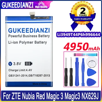 4950 мАч Замена Аккумулятора Телефона Большой Емкости Для ZTE Nubia Red Magic 3 RedMagic 3S NX629J Высококачественный Аккумулятор Bateria