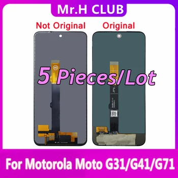 5 Шт. Для Motorola Moto G31 G41 G71 Дисплей ЖК-дисплей С Сенсорным Экраном В Сборе Для Moto G31/G41/G71 XT2173 Запасные Части для ЖК-дисплея