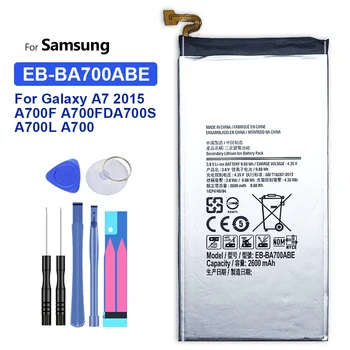 EB-BA700ABE 2600 мАч Аккумулятор для Samsung Galaxy A7 2015 SM-A700F SM-A700FD SM-A700S SM-A700L SM-A700 Аккумулятор + Бесплатные инструменты