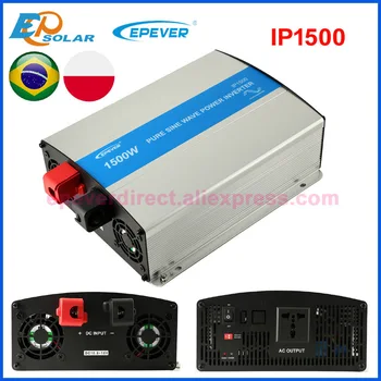 EPever IP1500W Чистый синусоидальный инвертор 12V24V Вход 110V 120V 220V 230VAC Выход 50HZ 60HZ Преобразователь iPower IP1500-12 IP1500-22
