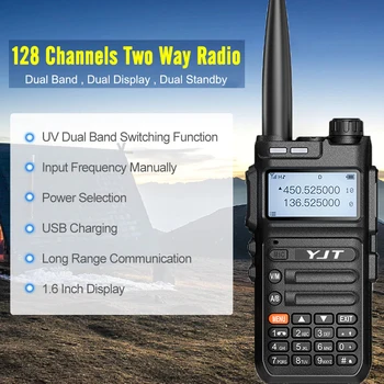 FCC YJT UV-8F Plus 5 Вт двухдиапазонные Uhf-УКВ радиолюбители любительское радио