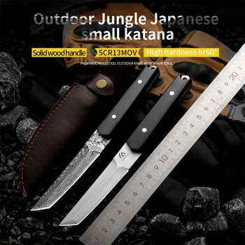 HUANGFU Высококачественные охотничьи ножи с фиксированным лезвием wilderness Bowie knives, походный нож для защиты от кемпинга, спасательный нож, уличный нож