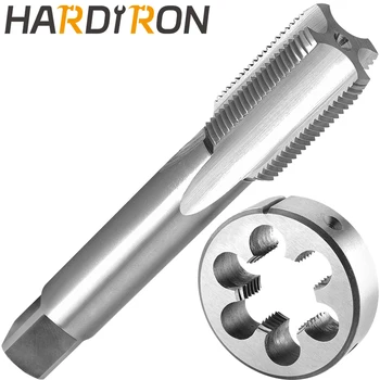 Hardiron 1-3 / 8-20 Снимите метчик и набор штампов с правой стороны, 1-3 / 8 x 20 СНИМИТЕ Машинные метчики с резьбой и круглые штампы