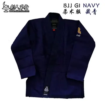 -IKENDO.NET-BJJ015-BJJ Gi Navy-Форма Бразильского джиу-джитсу Из хлопчатобумажной ткани Gi 450 гсм