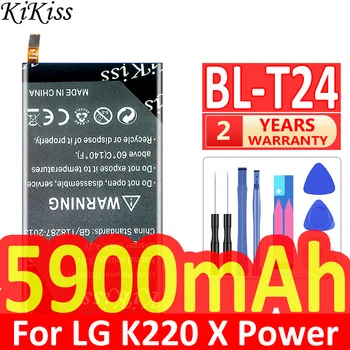 KiKiss 5900 мАч BL-T24 Аккумулятор Для LG K220 K220dsk X Power K220ds K220z K220dsz K220y Ls755 BL T24 Мобильный Телефон Bateria + Инструменты
