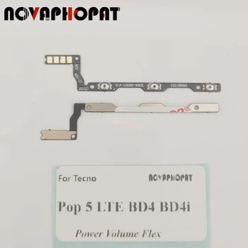 Novaphopat Для Tecno Pop 5 LTE BD4 BD4i BD4A Включение Выключение Увеличение Уменьшение громкости Ленточная Кнопка Питания Гибкий кабель