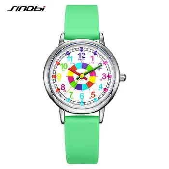 SINOBI Original Lady Design Женские кварцевые наручные часы Модные Часы для молодых девушек Креативные красочные женские часы Relogio Feminino