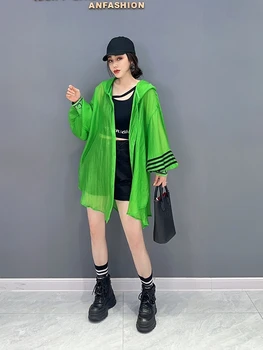 SuperAen 2023, Летняя новинка, солнцезащитный крем в корейском стиле, кардиган с капюшоном, повседневная модная женская куртка