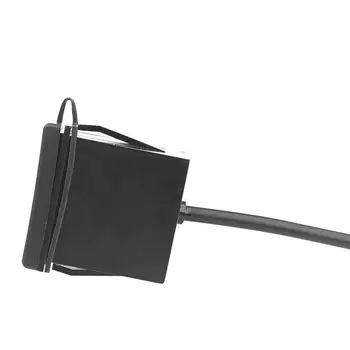 Автомобильное зарядное устройство с разъемом 12V 24V, адаптер 2.4A, одинарный USB-адаптер квадратной формы, водонепроницаемый выключатель питания для защиты автомобиля