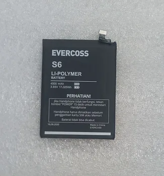 Аккумулятор EVERCOSS S6 4500 мАч 3,85 В для мобильного телефона EVERCOSS S6 Высококачественный аккумулятор