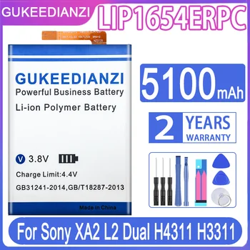 Аккумулятор GUKEEDIANZI Для Sony Xperia XA2 H3113 H4113 1309-2682 Высокое Качество LIP1654ERPC 5100 мАч НОВЫЙ Аккумулятор Batteria + Бесплатные Инструменты