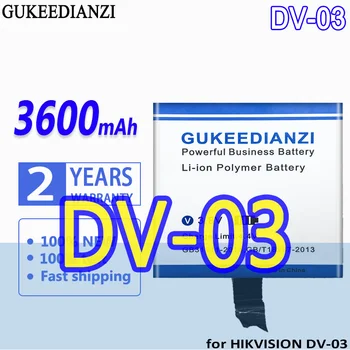 Аккумулятор GUKEEDIANZI высокой емкости DV03 3600mAh для HIKVISION DV-03