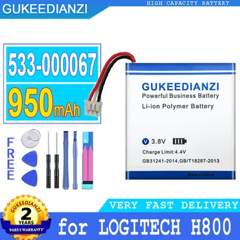Аккумулятор GUKEEDIANZI емкостью 950 мАч 533-000067 для LOGITECH H800 LOGITECHH800 Big Power Bateria