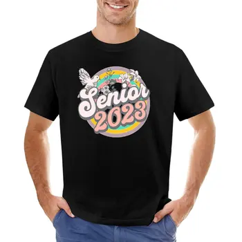 Выпускник 2023 года - Graduate - Посмотрите на этот красивый дизайн футболки для выпускников 2023 года по индивидуальному заказу, футболки для мужчин из хлопка