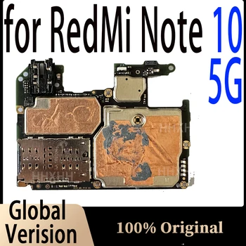 Глобальная версия для REDMI NOTE 10 5G Материнская плата с полным набором микросхем Оригинальная Разблокированная материнская плата для Redmi NOTE 10 5G
