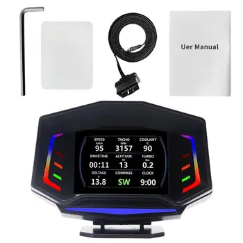 Дисплей датчика Obd2 Цифровой GPS-Спидометр С Двойным Режимом OBD2/GPS Цифровой GPS-Спидометр OBD2 Автомобильный Hud-Дисплей С