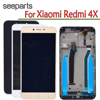 Для Xiaomi Redmi 4X ЖК-дисплей С Сенсорным Экраном Дигитайзер В Сборе С Рамкой Запасные Части Для 5,0 