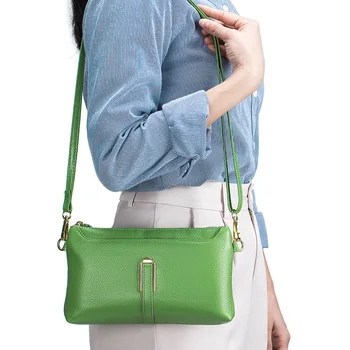 Женская сумка из натуральной кожи, маленькая женская сумочка-клатч из воловьей кожи, роскошные брендовые женские сумки через плечо