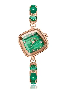 Женские часы Julius Lady с натуральным агатом и перламутром, японский кварц, элегантные модные часы, браслет, подарочная коробка для девочки на день рождения
