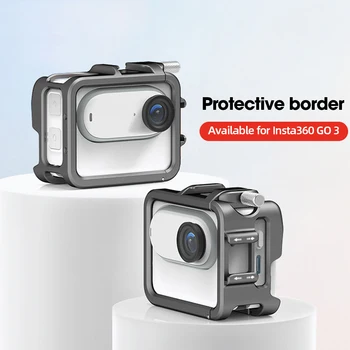 Защитный чехол Рамка стабилизатора камеры из алюминиевого сплава с двойной рамкой для защиты камеры от холода для камеры Insta360 GO3