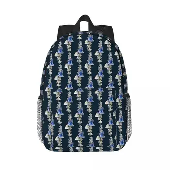 Идея подарка Синие бабочки на лавандовых рюкзаках Подростковая сумка для книг Модные детские школьные сумки Дорожный рюкзак Сумка через плечо