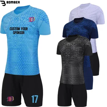 Индивидуальный комплект Survetement Комплект для взрослых с короткими рукавами Комплект футболок для мальчиков Тренировочный качественный тренировочный костюм Футбольный