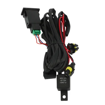 Комплект разъемов для жгута проводов Провод + выключатель со светодиодными индикаторами Кабель реле для противотуманной фары Toyota