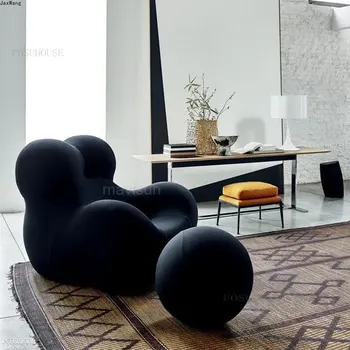 Креативное кресло для отдыха Nordic Lazy Single Sofa, Маленькое кресло для ожидания в гостиной, элитная мебель A