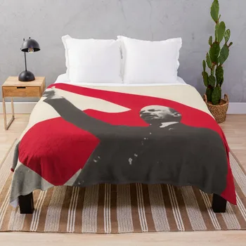 Ленин перед серпом и молотом, Плед, Одеяло для сна, Декоративное Пледное одеяло, среда