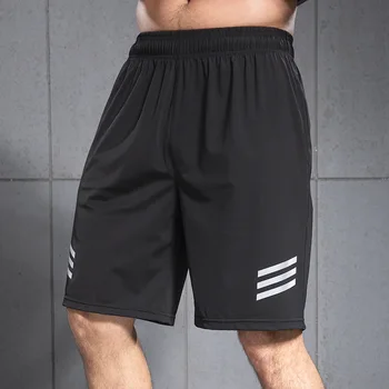 Летние мужские спортивные шорты для бега, фитнес-тренировок, быстросохнущие брюки, дышащие короткие штаны для бега трусцой, повседневные шорты