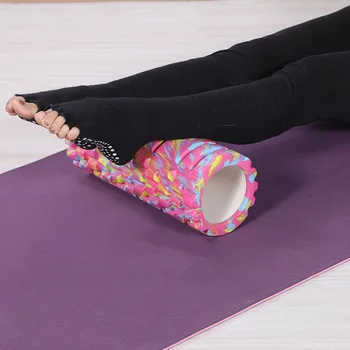 Массажный ролик для расслабления мышц в виде колонны для йоги, EVA Hollow Yoga Roller, Тренажеры для стройных Ног и спины, аксессуары для йоги