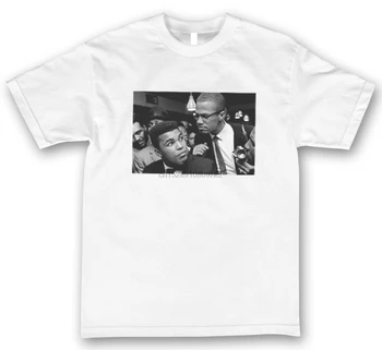 Мужская футболка Malcom X Muhammad Ali Legendary на заказ, белая, абсолютно новая, размер S 3Xl, 100% хлопок, абсолютно новые футболки