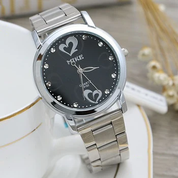 Мужские Часы Heart Diamond Кварцевые Часы Простые Элегантные Reloj Роскошные Часы Мужской Деловой Человек Мода Наручные Часы Из Нержавеющей Стали