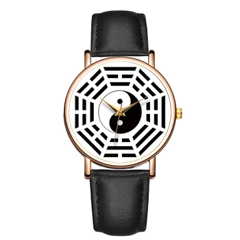 Набор модных кварцевых часов для женщин, представляющих национальные меньшинства, наручные часы Tai Chi Eight Diagrams Watch
