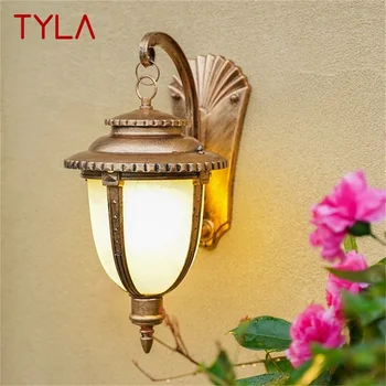Настенные бра TYLA Outdoor в стиле ретро, светодиодная водонепроницаемая бронзовая лампа IP65 для украшения крыльца дома