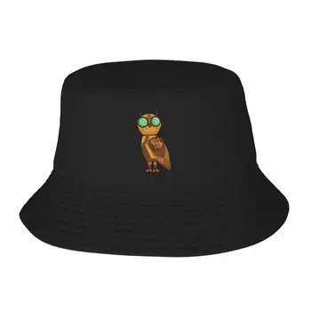 Новая настороженная механическая сова, которую я люблю, шляпа-панама в стиле стимпанк, солнцезащитная шляпа, пляжная сумка, шляпа с диким мячом, шляпа для женщин, мужская