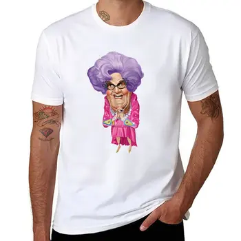 Новая футболка Dame Edna by Simon Schneider, футболка для мальчика, футболка с коротким рукавом, одежда с аниме, мужские футболки, повседневные стильные