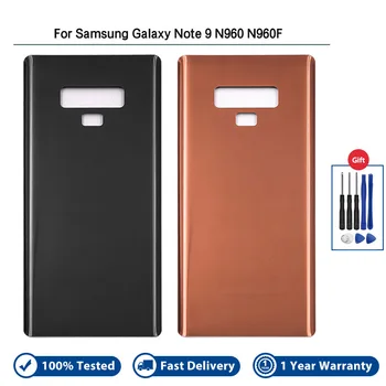 Новинка Для Samsung Galaxy Note 9 N960 N960F Задняя Крышка Батарейного Отсека Стеклянная Панель Заднего Корпуса Задний Корпус
