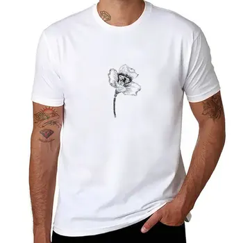Новый цветущий цветок - черная футболка, футболки оверсайз, летние топы, черная футболка, мужские футболки с рисунком аниме