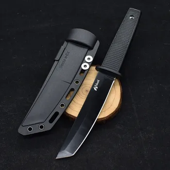 Нож для выживания Cold Steel 17T Tanto Point Satin Blade Универсальный нож с фиксированным лезвием Охотничьи инструменты