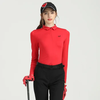 Одежда для гольфа Женская осенняя одежда Футболка с длинными рукавами, впитывающая влагу и дышащая повседневная спортивная майка